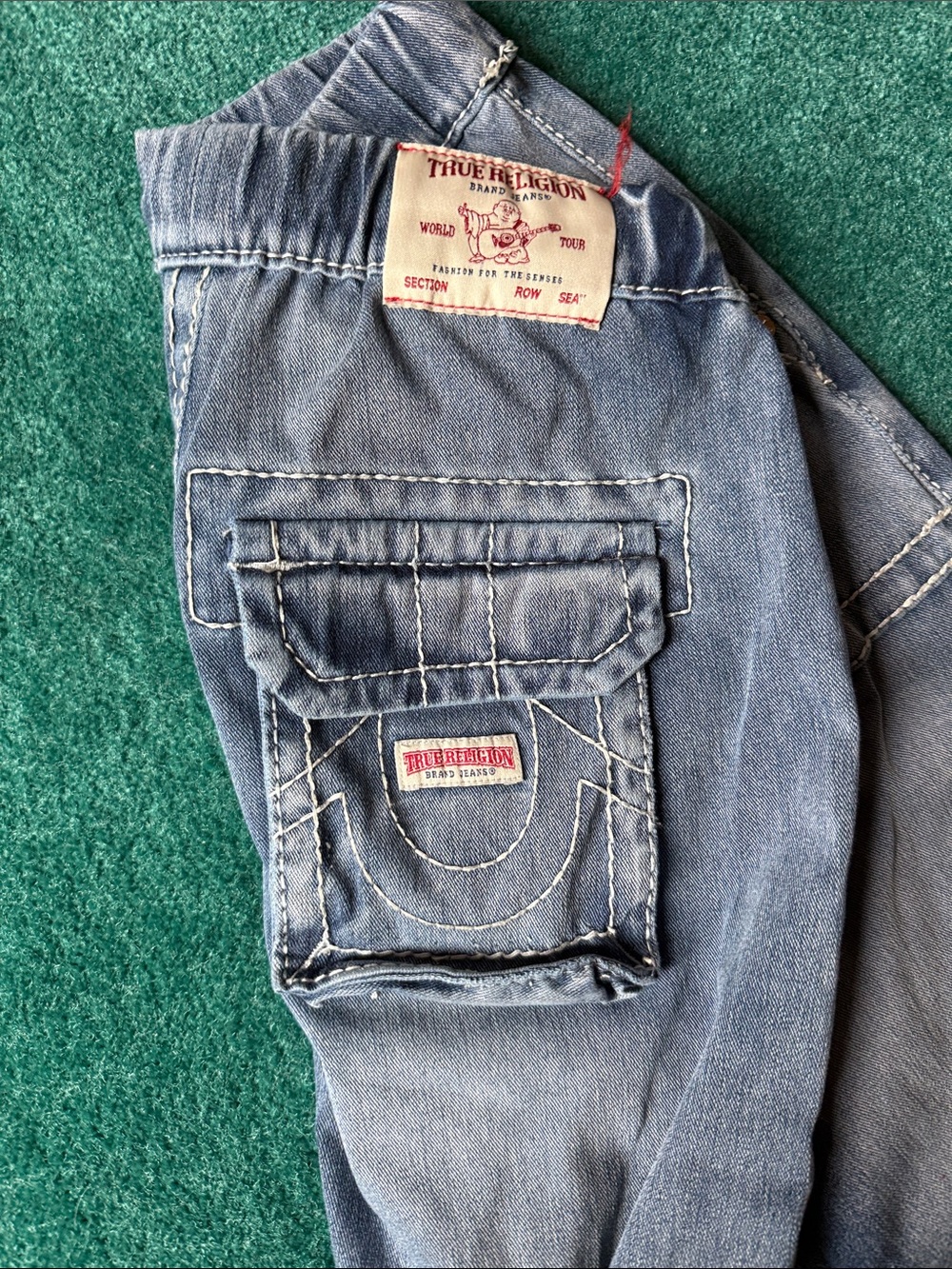 True Religion Bobbi Baggy Jeans Sz 24 - Picture 2 of 7